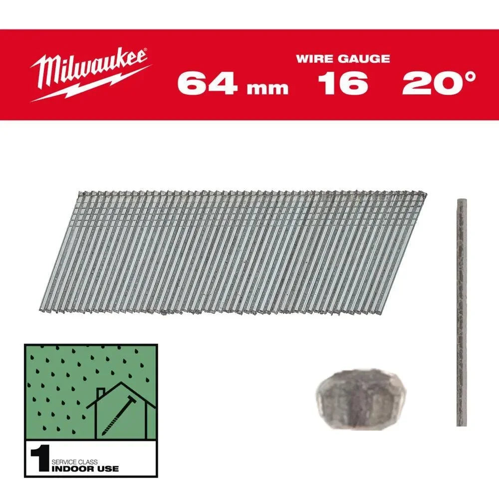 Milwaukee viimeistelynaulat 16g/20° - Puutarhakone