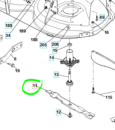 Husqvarna ajoleikkurin terä 490mm - Puutarhakone