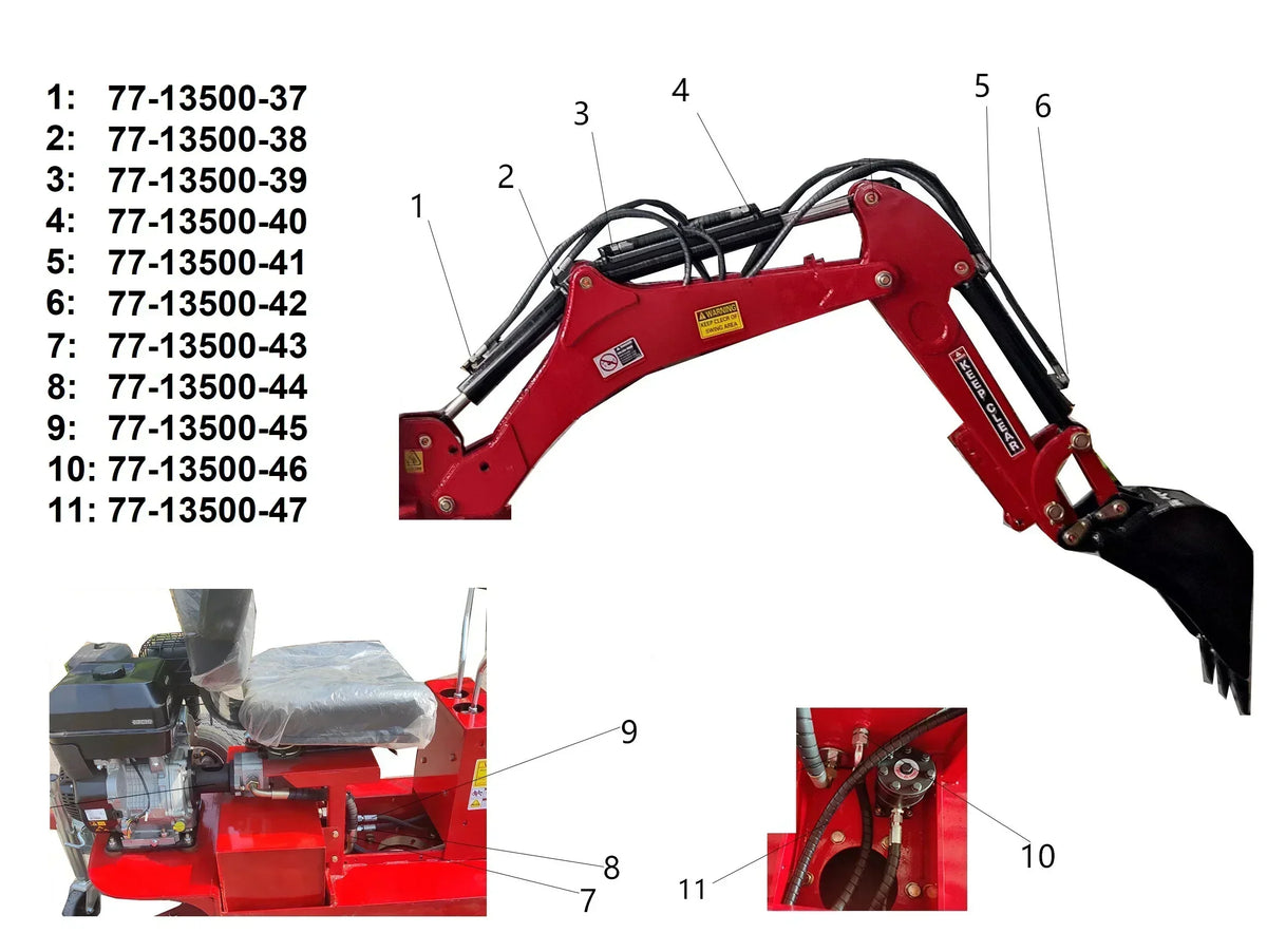 Bronco Hydrauliletku Imu tankki->pumppu 77-13500
