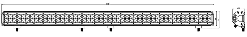 Kinwons Led Kaukovalopaneeli 10-30V 288W Combo