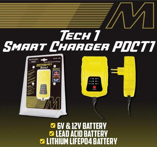 Motobatt Akkulaturi Tech1 6/12V 1Amp