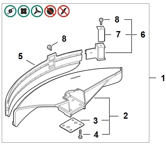 STIHL sektorisuoja FS450/480 - Puutarhakone