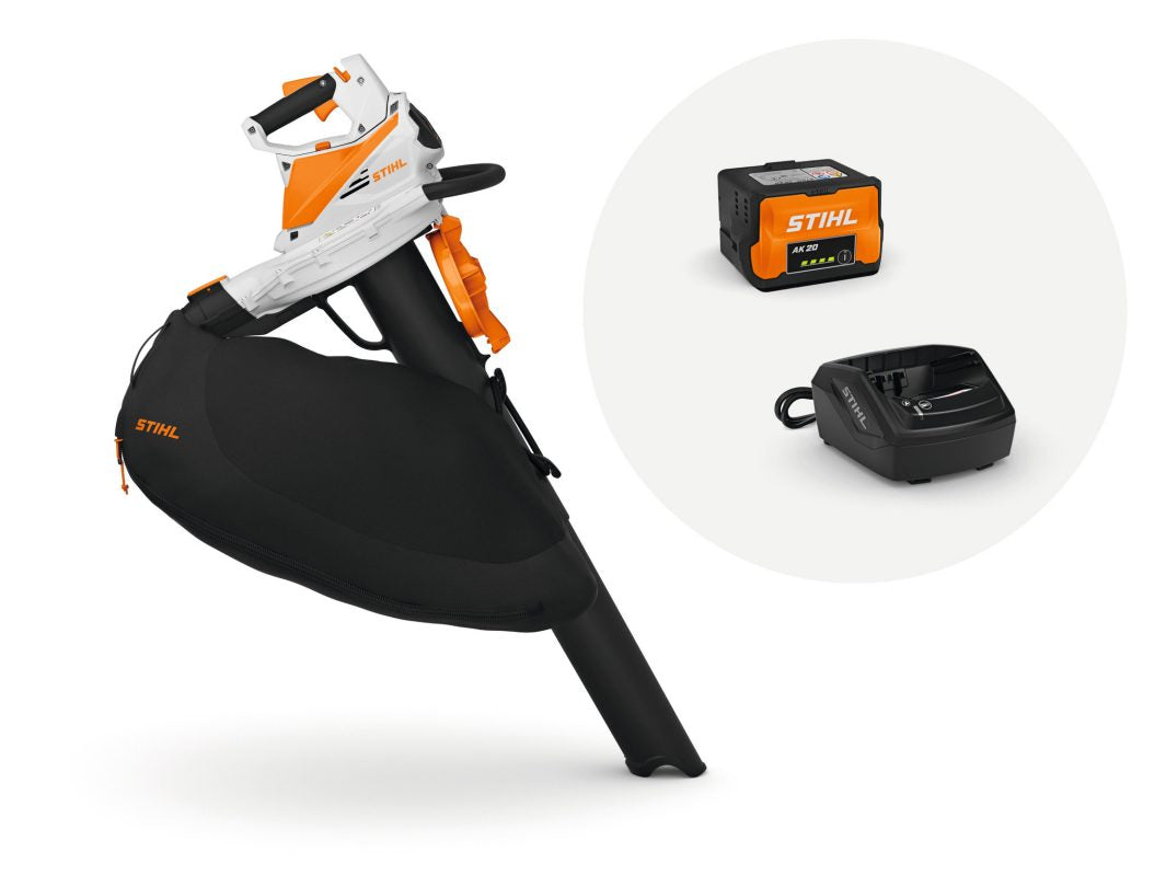 STIHL SHA 56 akkulehtipuhallin/imuri -setti