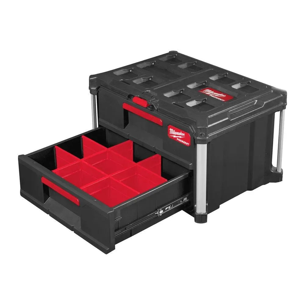Milwaukee Packout työkalupakki 2 vetolaatikolla - Puutarhakone