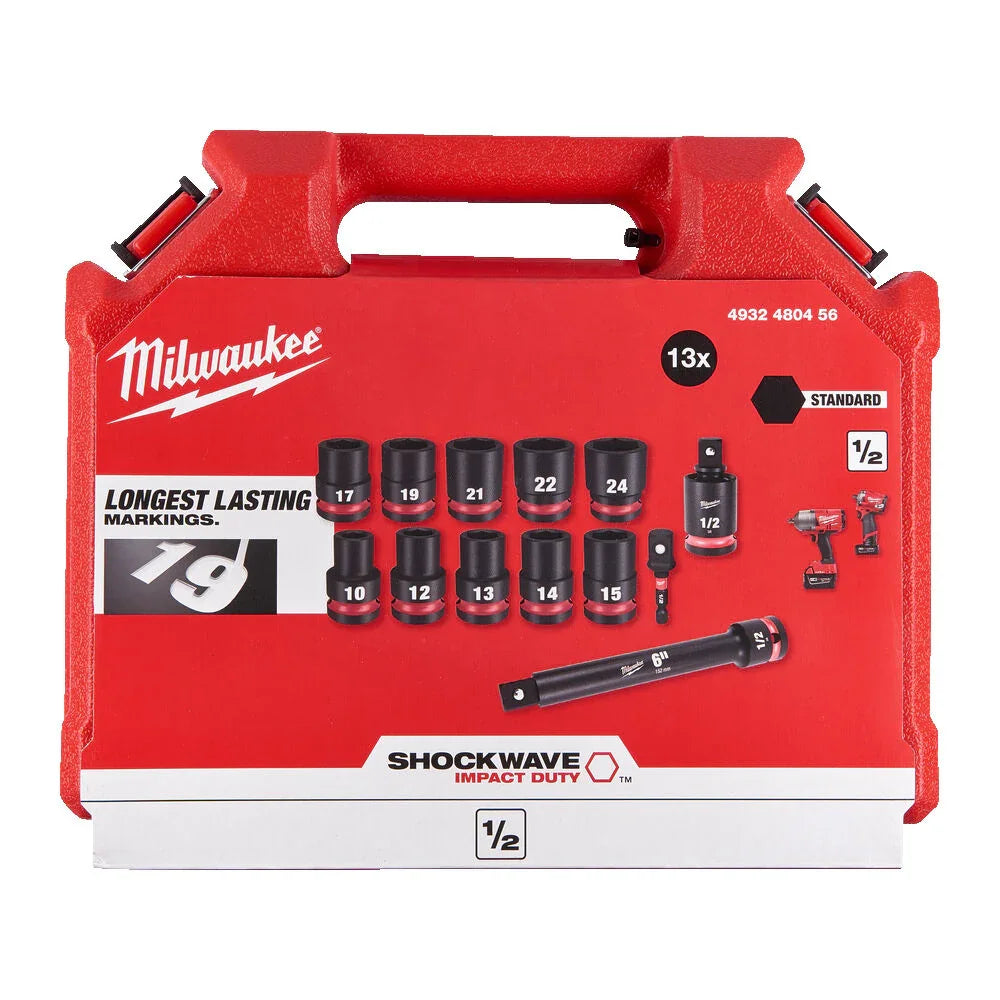 Milwaukee hylsysarja 1/2" SHW STD (13kpl)