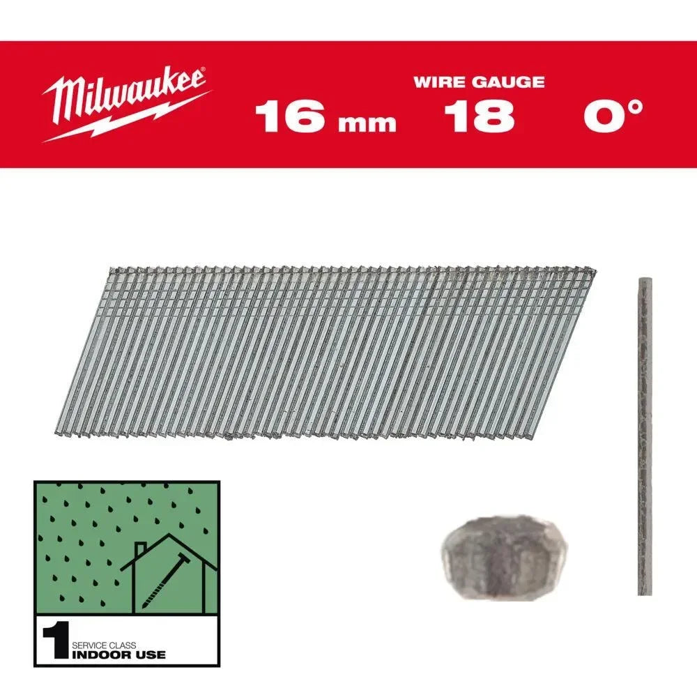 Milwaukee Dyckert-naula, pieni kanta 18 G 10.000 pc 16mm - Puutarhakone