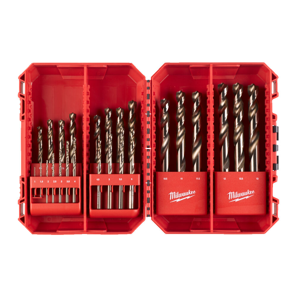 Milwaukee RedCobalt metalliporanteräsarja HSSG-CO 25kpl