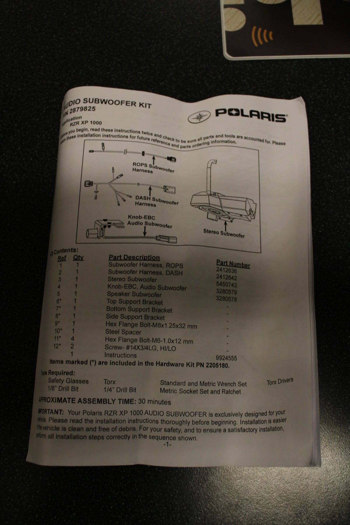 Polaris RZR XP 1000 Subwoofer - Puutarhakone