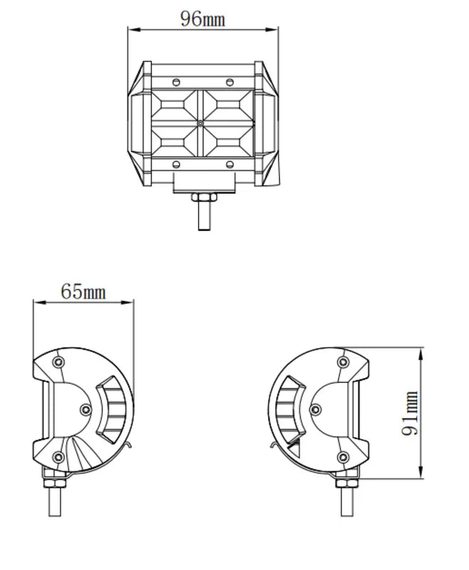 Kinwons Led Kaukovalopaneeli 10-30V 48W Flood