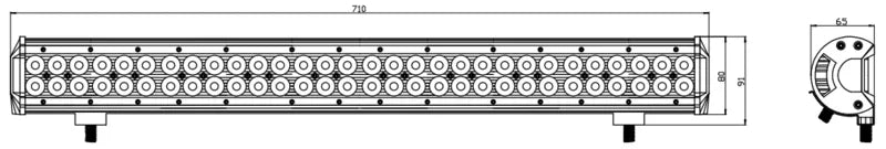 Kinwons Led Kaukovalopaneeli 10-30V 180W Combo