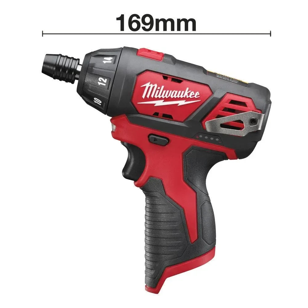 Milwaukee ruuvinväännin M12 BSD-0 -runko - Puutarhakone