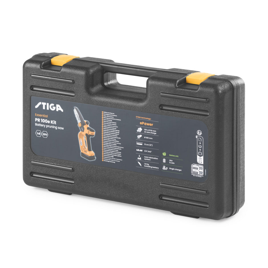 Stiga PR 100e puutarhasaha -setti