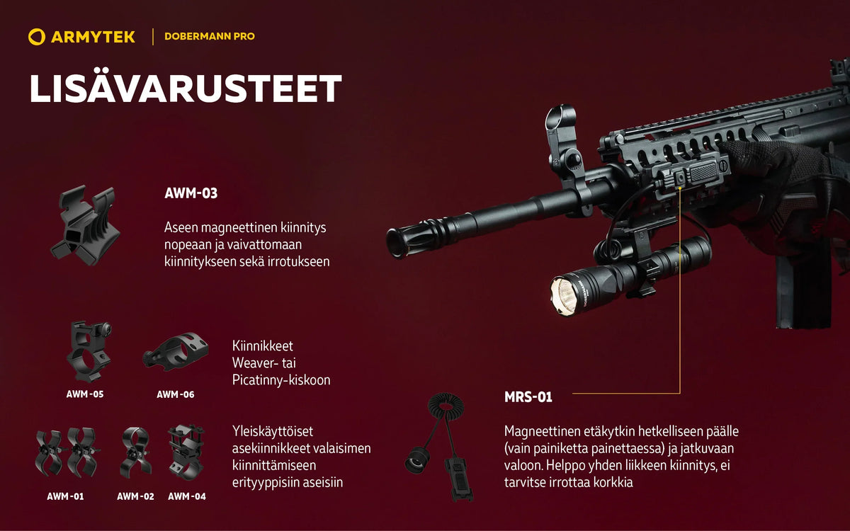 Armytek Dobermann Pro Magnet USB Sand (lämmin valo)