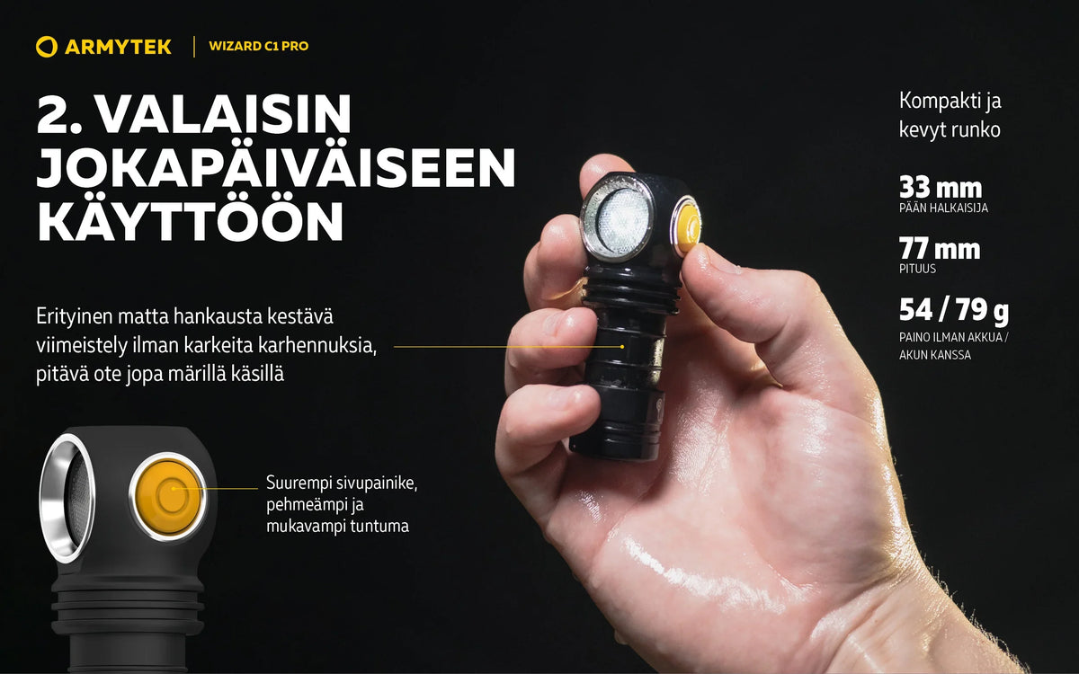 Armytek Wizard C1 Pro -Valkoinen