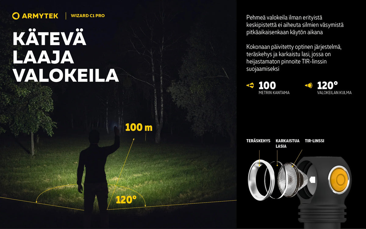 Armytek Wizard C1 Pro -Valkoinen