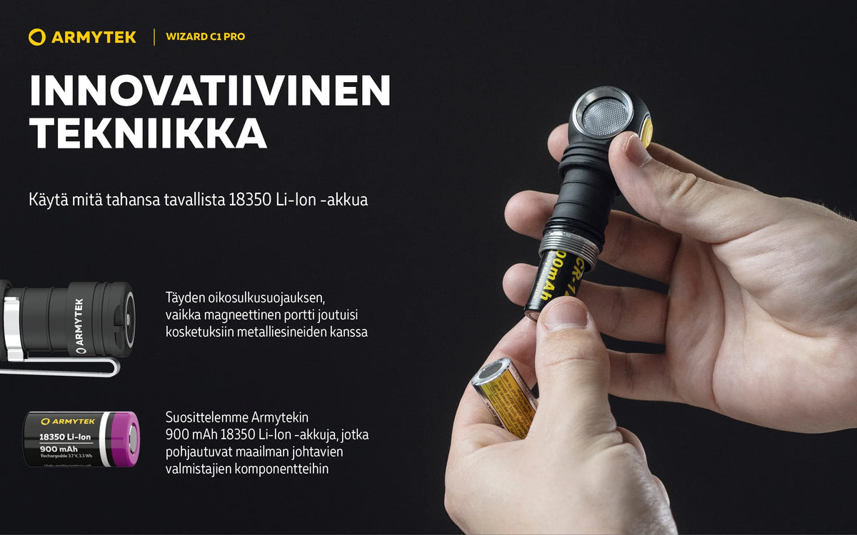 Armytek Wizard C1 Pro -Valkoinen