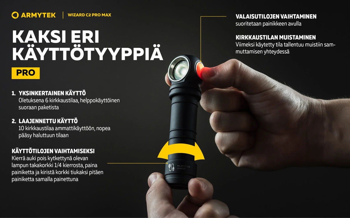 Armytek Wizard C2 Pro Max Magnet USB