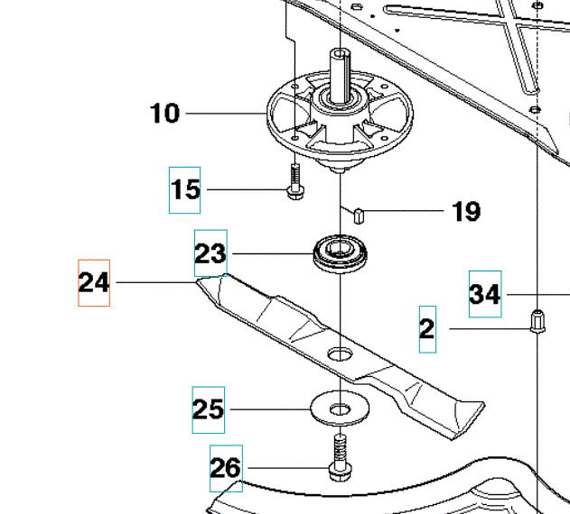 Husqvarna terä CombiClip 103cm 390mm - Puutarhakone