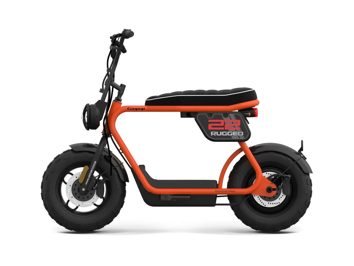 Coopop Rugged Orange L -sähkömopo 45km/h - Puutarhakone